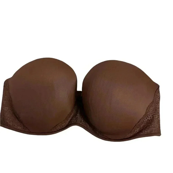 Cacique chocolate brown boost multi way strapless bra size 44E (DD) - Picture 2 of 13